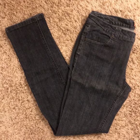 Forever 21 Denim - Forever 21! Black Washed Zip Up Mid Rise Stretch Jean Leggings